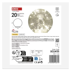 LED Ziemassvētku stikla bumba – zelta, 15 cm, 3x AA ar taimeri | Elektriķis