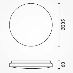 LED griestu gaismeklis Optonica DL18-B1 18W IP20 | Elektriķis