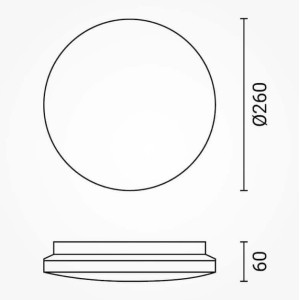 LED griestu gaismeklis Optonica DL12-B1 12W IP20 | Elektriķis