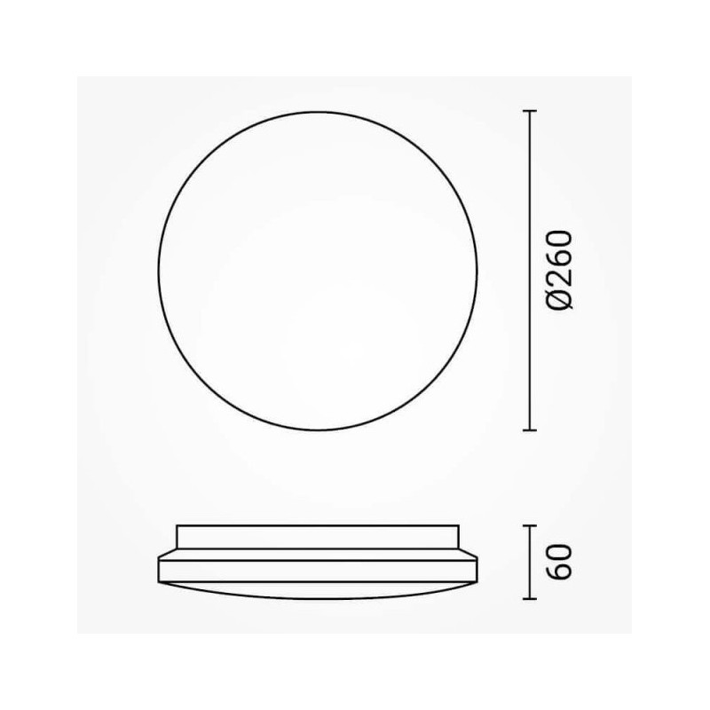 LED griestu gaismeklis Optonica DL12-B1 12W IP20 | Elektriķis