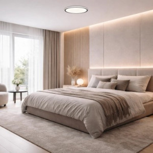 LED griestu gaismeklis 36W 220-240V IP20 melns/balts | Elektriķis