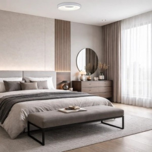 LED griestu gaismeklis 36W, pelēks, atmiņa, tālvadība | Elektriķis