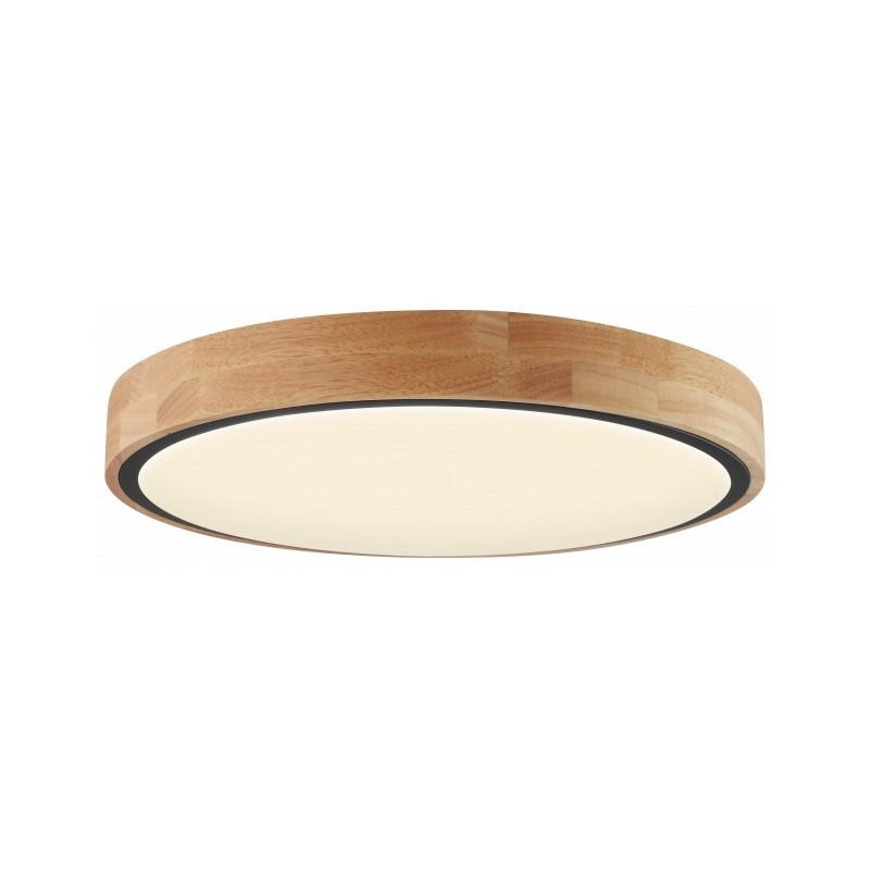 LED griestu gaismeklis 60W CCT melns/koksne 510x85 mm | Elektriķis