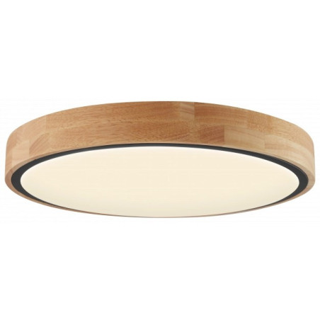 LED griestu gaismeklis 60W CCT melns/koksne 510x85 mm | Elektriķis