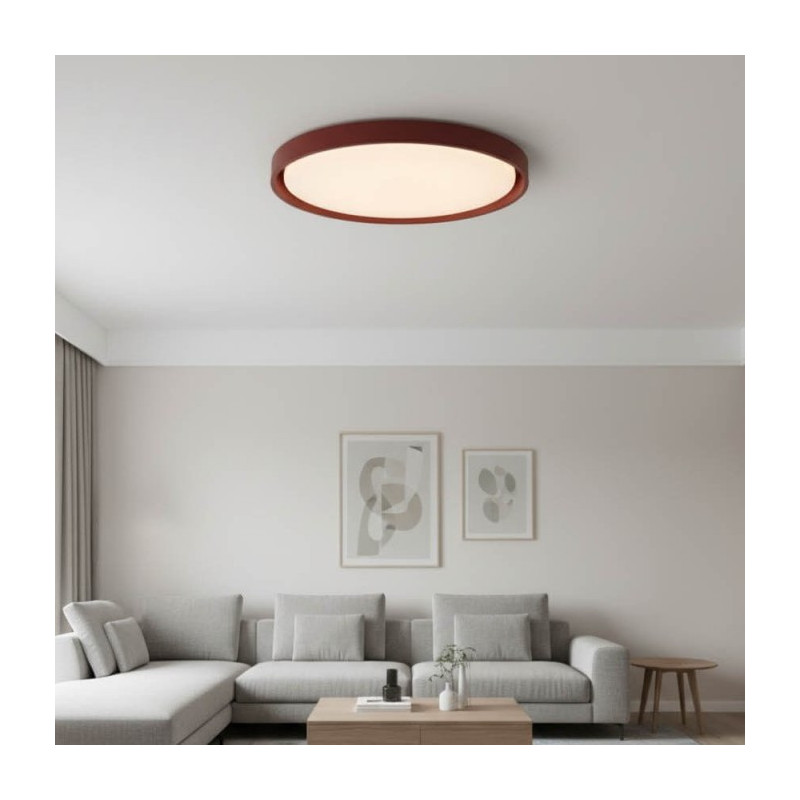LED griestu gaismeklis 36W, balts/sarkans velvets, IP20 | Elektriķis