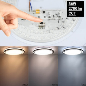 LED griestu gaismeklis 36W 220-240V 485x65mm CCT | Elektriķis