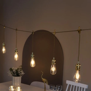 LED gaismas virtene Konstsmide Light Set Gold/Amber 3.5m 8 LED | Elektriķis