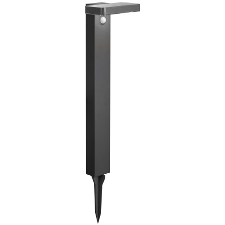 LED lampa ar saules baterijām 9W PIR sensors IP54 | Elektriķis