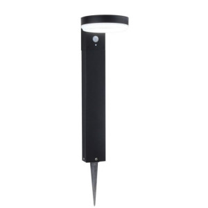 LED dārza apgaismojums ar saules bateriju 6W PIR sensors IP44 | Elektriķis