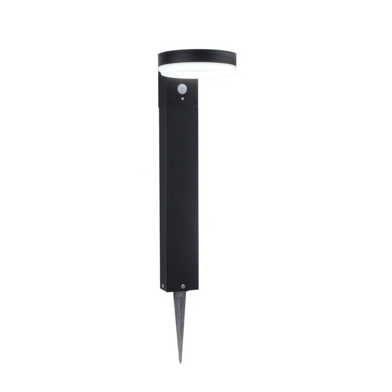 LED dārza apgaismojums ar saules bateriju 6W PIR sensors IP44 | Elektriķis