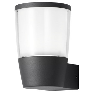LED sienas lampa GD3-A1 7W 3000K IP54 melna | Elektriķis