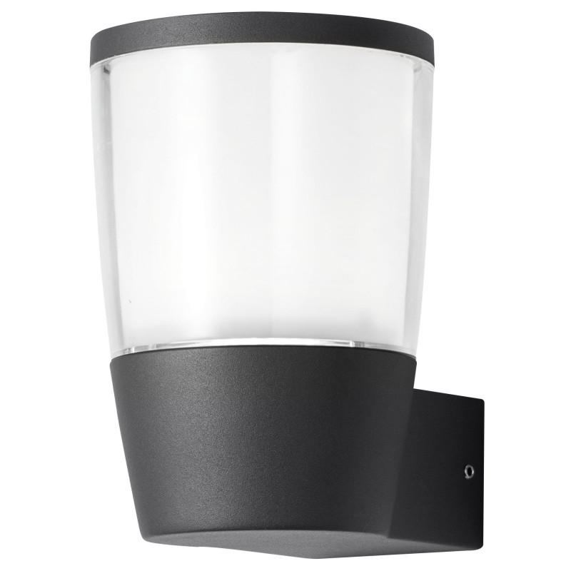 LED sienas lampa GD3-A1 7W 3000K IP54 melna | Elektriķis