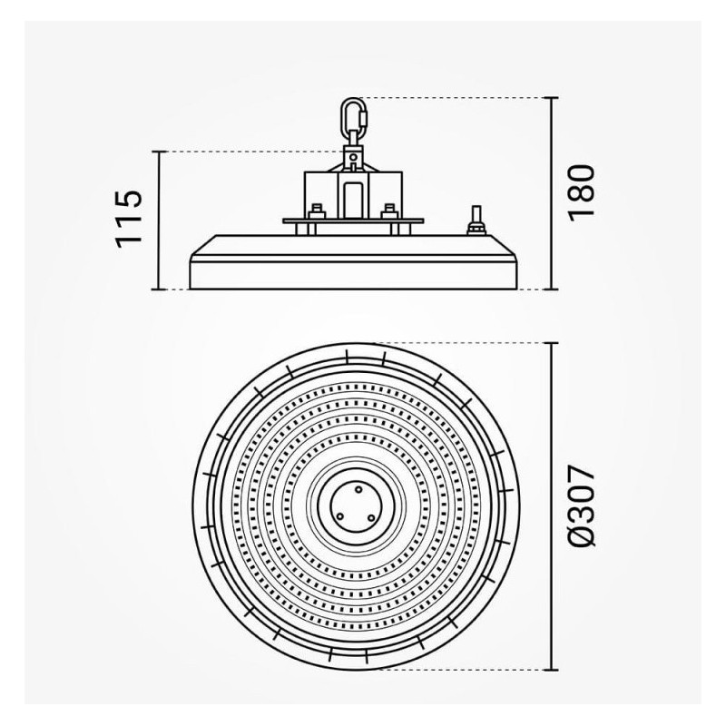 LED gaismeklis 100W 180Lm/W IP65 6000K | Elektriķis