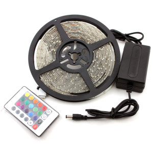 LED lentas komplekts 14,4W/m 3m RGB ar pulti IP65 | Elektriķis