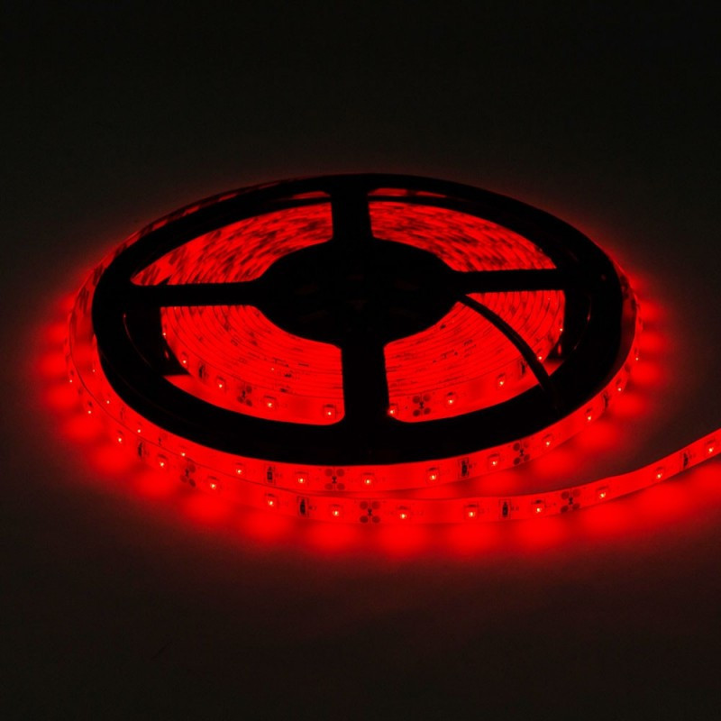 LED lente Optonica ST2835-A2 4.8W/m 12V IP54 sarkans | Elektriķis