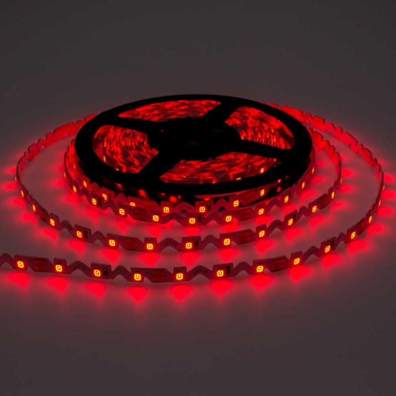 LED S-lentes gaismeklis 7.2W/m 12V IP65 sarkans | Elektriķis