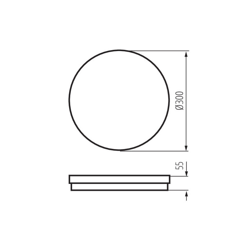 LED griestu gaismeklis BENO ECO 30W CCT IP65 300 mm | Elektriķis