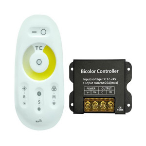 LED CCT kontrolieris Optonica 12-24V 10A ar RF pulti | Elektriķis