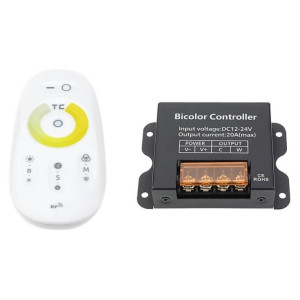 LED CCT kontrolieris Optonica 12-24V 10A ar RF pulti | Elektriķis