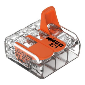 Vadu savienotājs 3x0.2-4mm² 32A 450V caurspīdīgs | Elektriķis