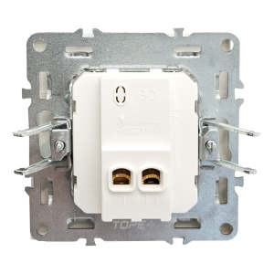 Slēdzis BORA 1 taustiņu baltas krāsas IP20 | Elektriķis