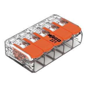 Vadu savienotājs 5x0.2-4mm² 32A 450V caurspīdīgs | Elektriķis