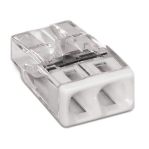 Vadu savienotājs 2x0.5-2.5mm² 24A balts | Elektriķis