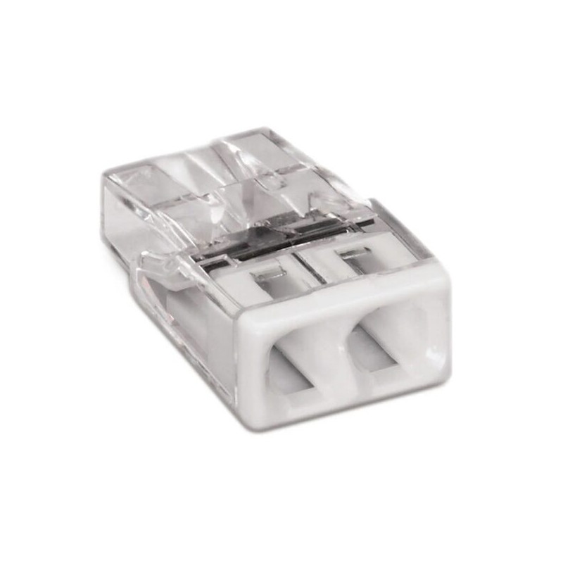 Vadu savienotājs 2x0.5-2.5mm² 24A balts | Elektriķis