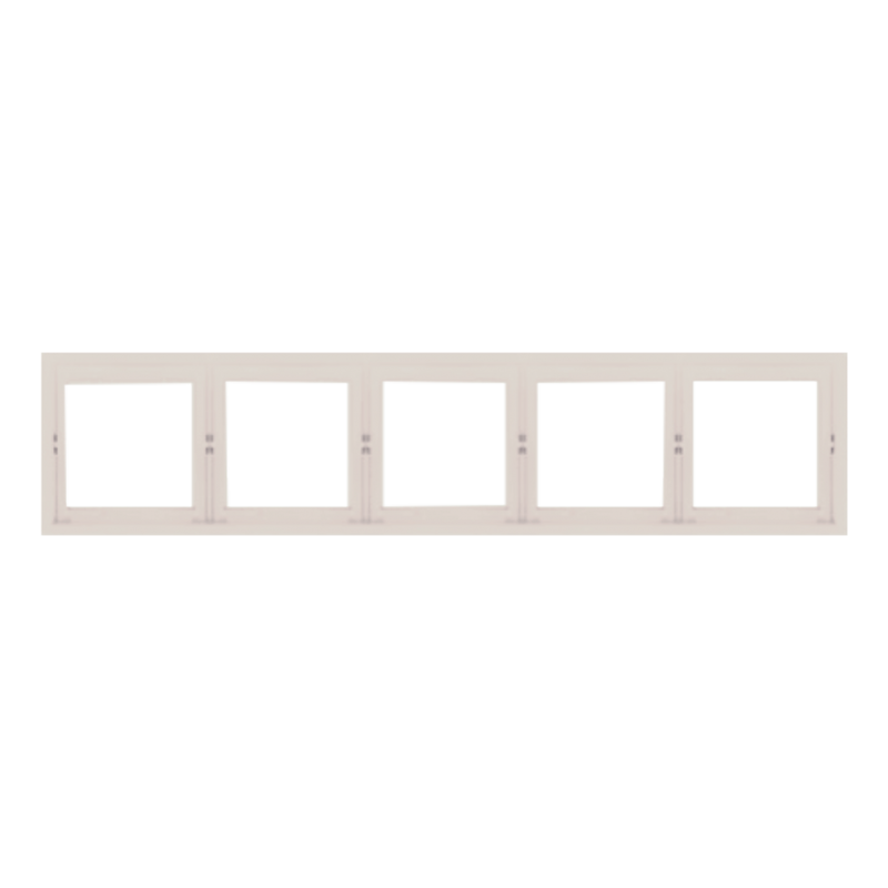 Frame BORA 5-slot cream, IP20