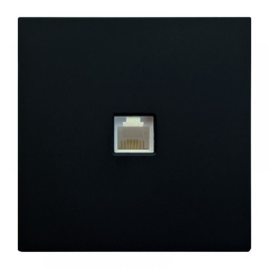 Datora kontaktligzda BORA melna RJ45 IP20 | Elektriķis