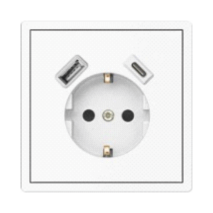 Rozete ar sazemējumu BORA + USB-A + USB-C 230V | Elektriķis