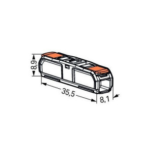 Vadu savienotājs 2x0.2-4mm² 32A 450V caurspīdīgs | Elektriķis