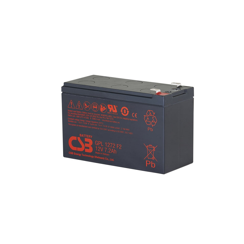 Akumulators 12V 7.2Ah Pb CSB | Elektriķis