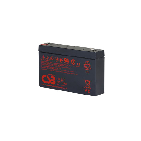 Akumulators 6V 7.2Ah CSB Battery GP 672 AGM | Elektriķis