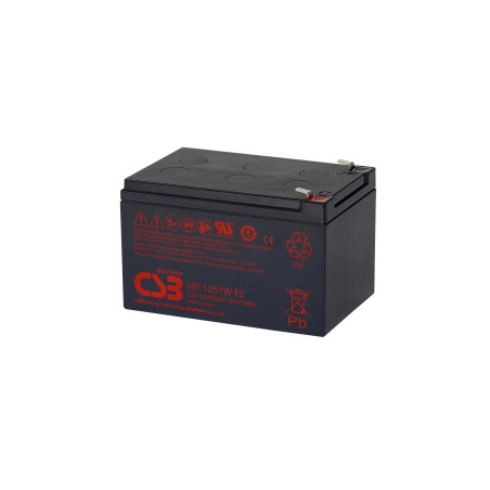 Akumulators CSB HR 1251W 12V 12,75Ah AGM | Elektriķis
