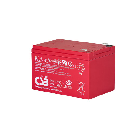 Akumulators 12V 15Ah CSB EVH 12150 AGM | Elektriķis