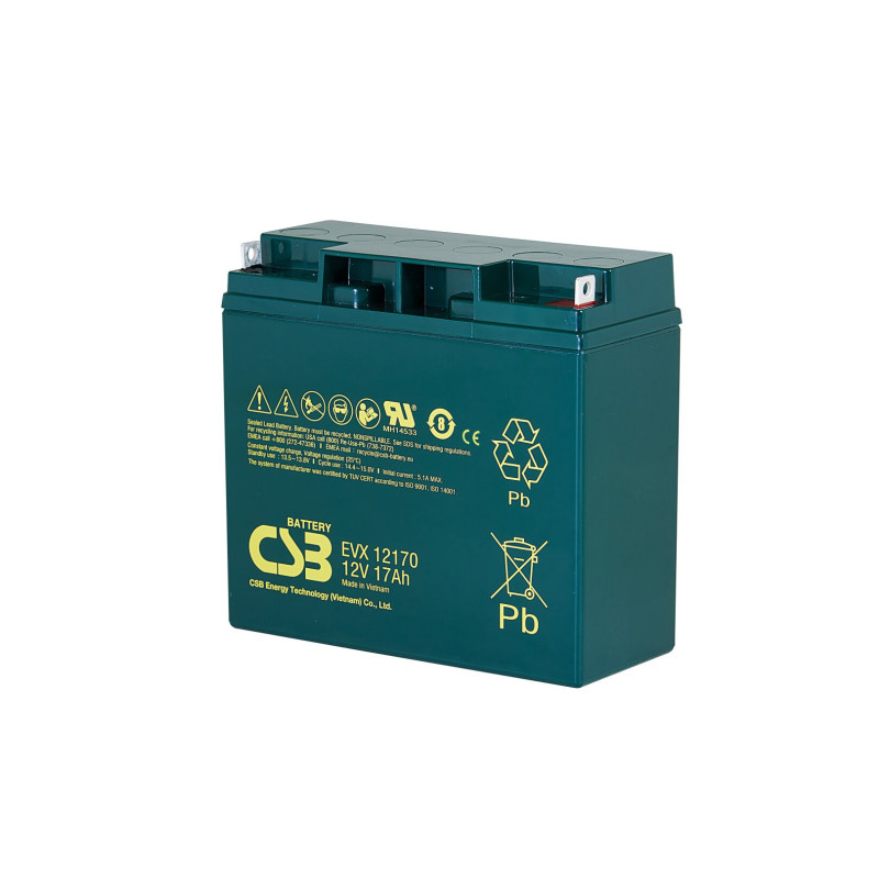Battery 12V 17Ah CSB EVX12170B1 AGM | Elektriķis