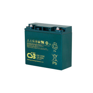 Akumulators 12V 20Ah CSB EVX 12200 AGM cikliskām lietojumprogrammām | Elektriķis