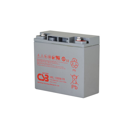 Akumulators 12V 80W CSB Battery HRL 1280W AGM | Elektriķis