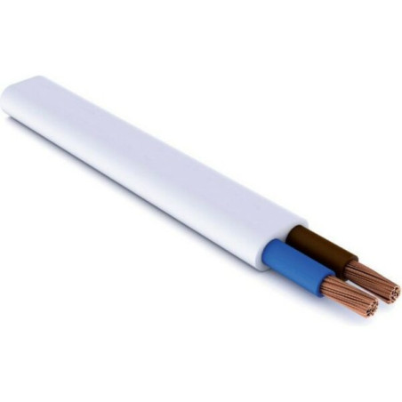 Instalācijas kabelis YDYp 2x1.0mm² balts līdz 500V | Elektriķis