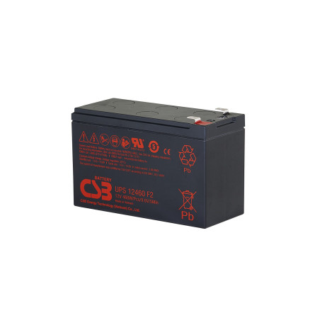 Akumulators 12V 460W 9.6Ah CSB UPS 12460 AGM | Elektriķis