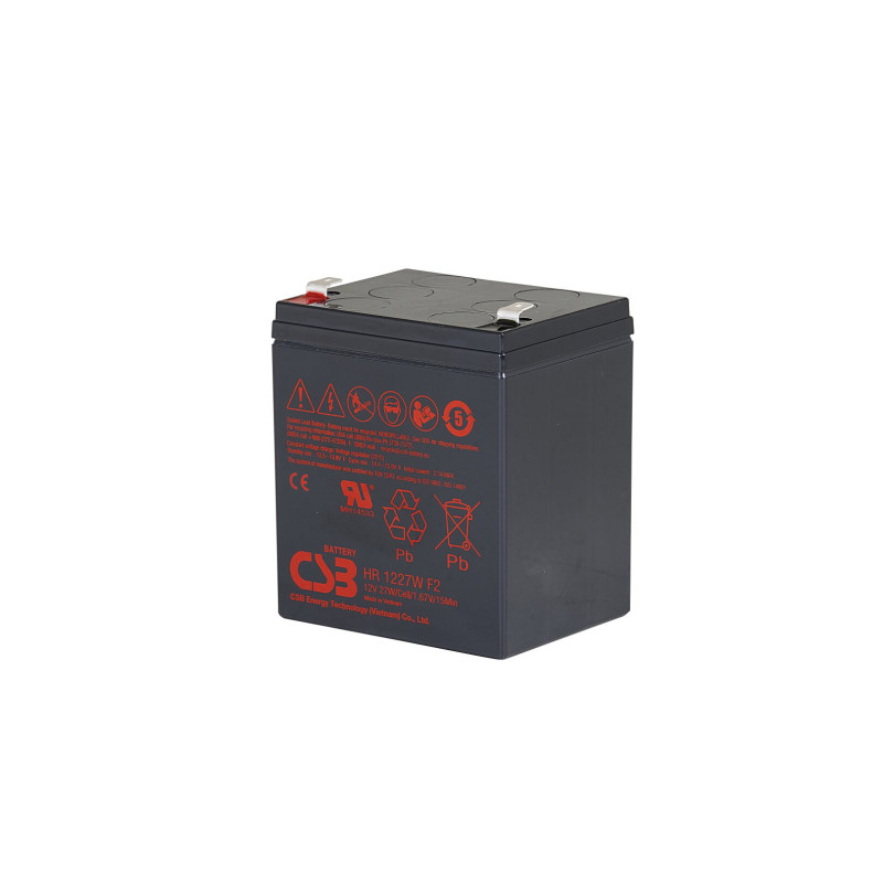 CSB HR1227WF2 12V 27W 6.5Ah maintenance-free battery