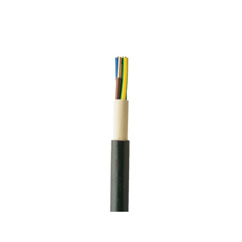 Kabelis NYY-J 3x4mm² melns ar PVC apvalku | Elektriķis