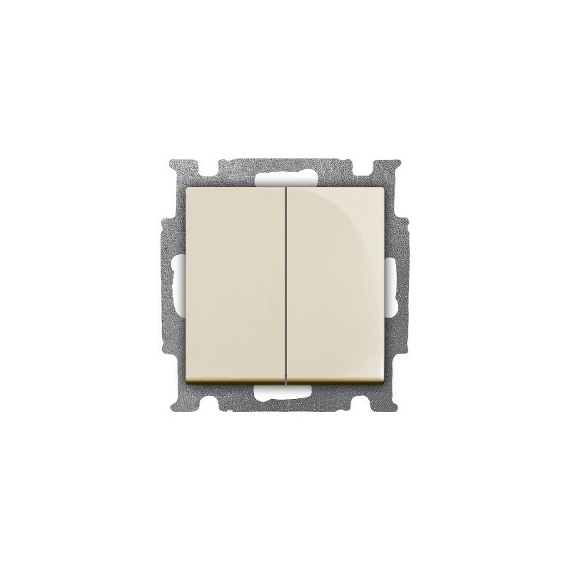 Dubultslēdzis ABB Basic55 2P 250V AC IP20 bēšs | Elektriķis