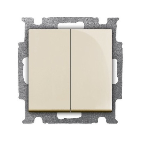 Dubultslēdzis ABB Basic55 2P 250V AC IP20 bēšs | Elektriķis