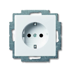Rozete 1-v z/a ar zemējumu ABB Basic55 250V 16A IP20 | Elektriķis