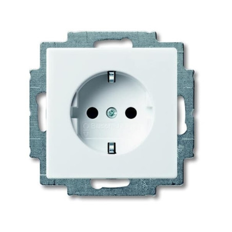 Rozete 1-v z/a ar zemējumu ABB Basic55 250V 16A IP20 | Elektriķis