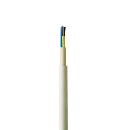 Kabelis NYM-J 3x2.5 mm² 300/500V Balts PVC | Elektriķis