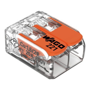Vadu savienotājs 2×0.2-4mm² 32A caurspīdīgs | Elektriķis