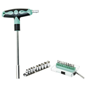 T-veida rotura muciņatslēgu komplekts SD-9701M Pro'sKit | Elektriķis